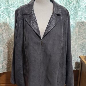 Studio Works Charcoal Gray Jacket --Like New